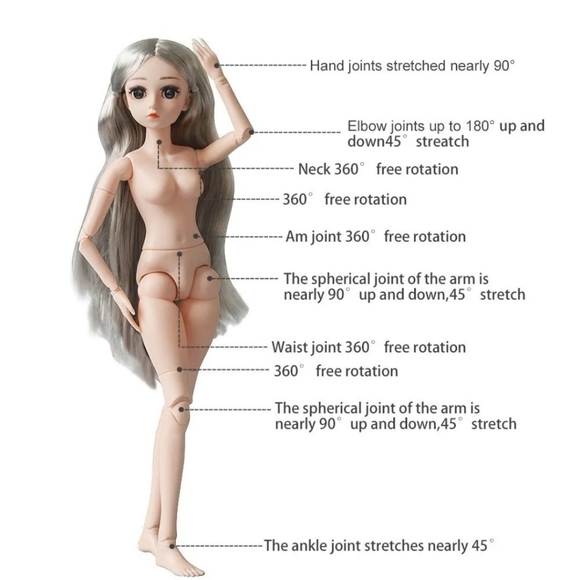 COPY - Bjd princess doll 18" - Picture 7 of 7